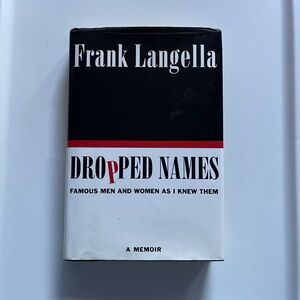 'Dropped Names' Hardcover Book - Black/White/Red